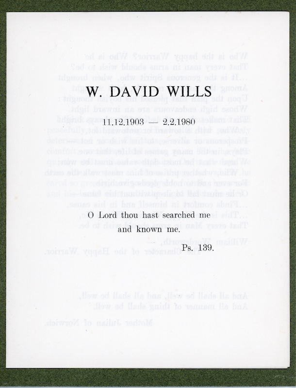 w david wills